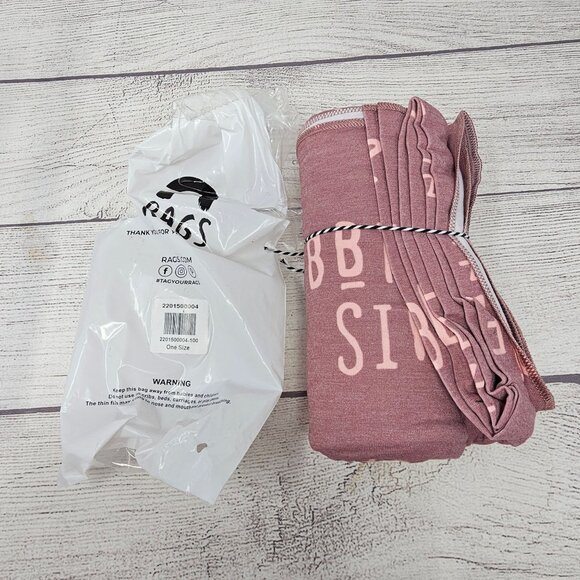 NWT Rags To Raches‎ "Bite Size" Swaddle Blanket One Size NWT Pink - Picture 1 of 4